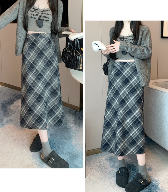 Autumn and winter A-line winter slim skirt for women