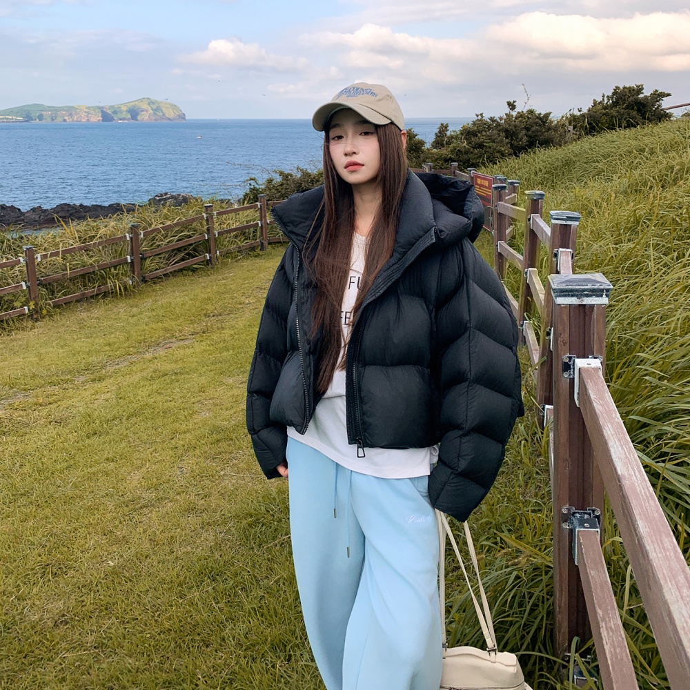 Down cotton coat American style bread clothing for women