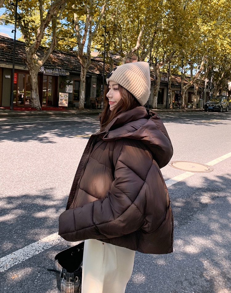 Down cotton coat American style bread clothing for women