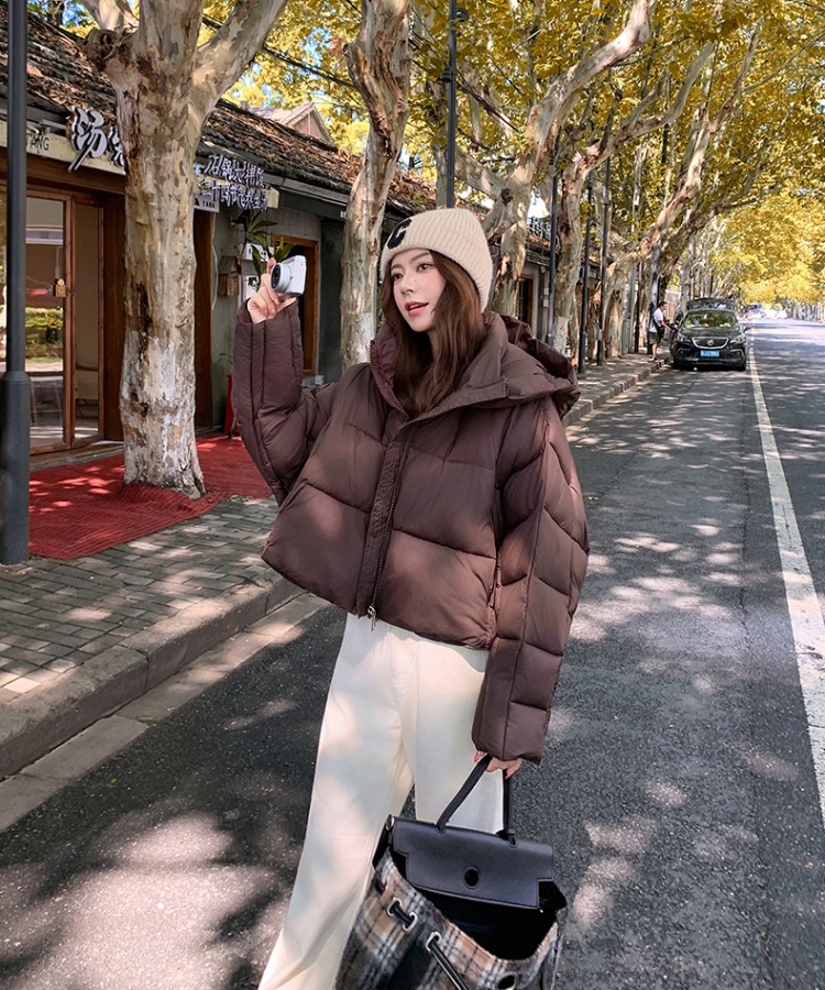 Down cotton coat American style bread clothing for women
