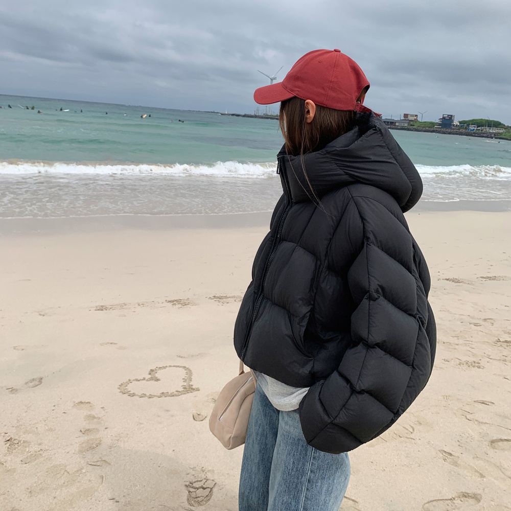 Down cotton coat American style bread clothing for women