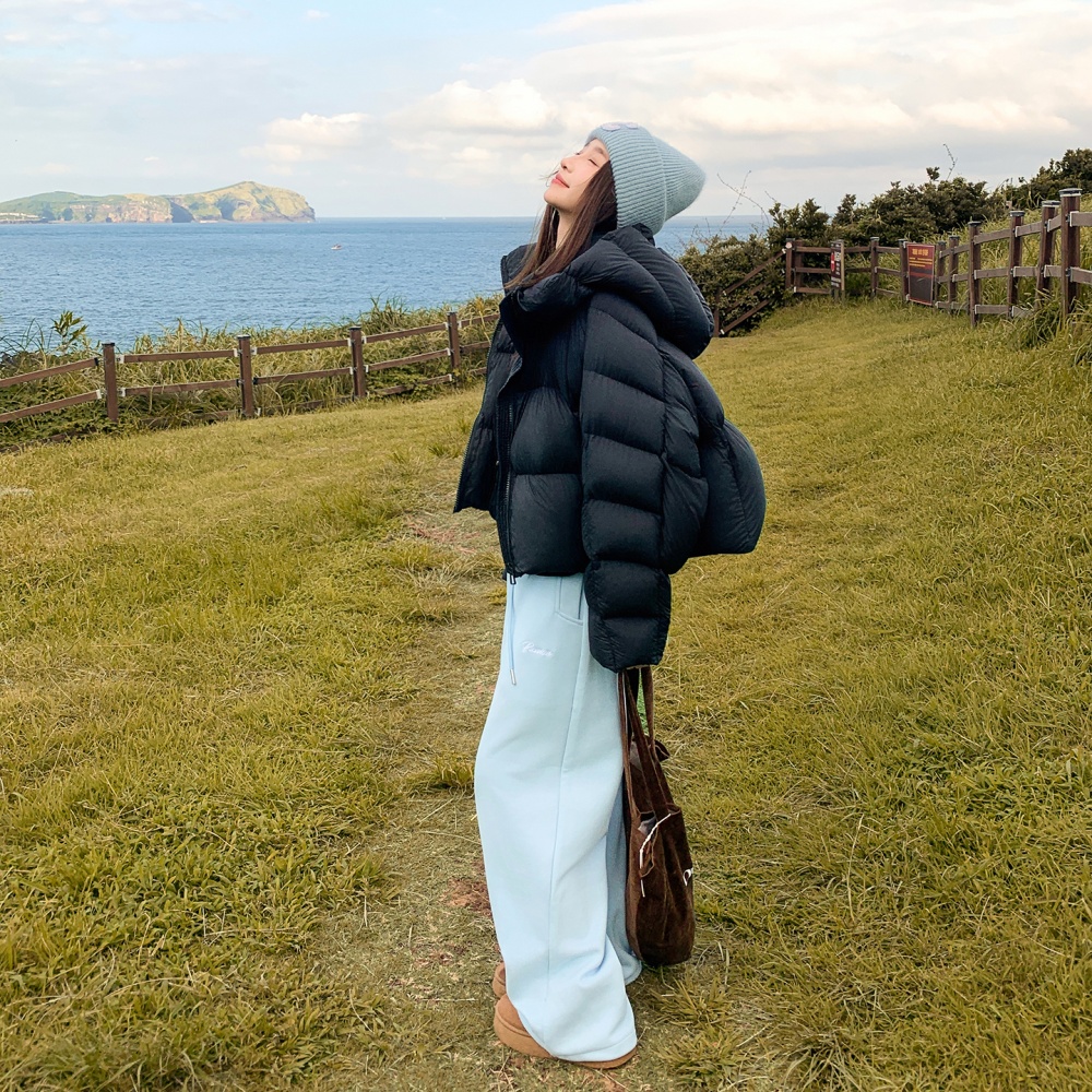 Down cotton coat American style bread clothing for women