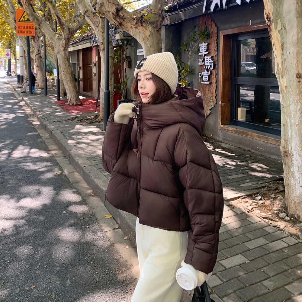 Down cotton coat American style bread clothing for women