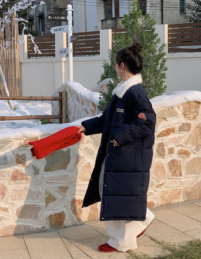 Winter college style cotton coat loose thick coat for women