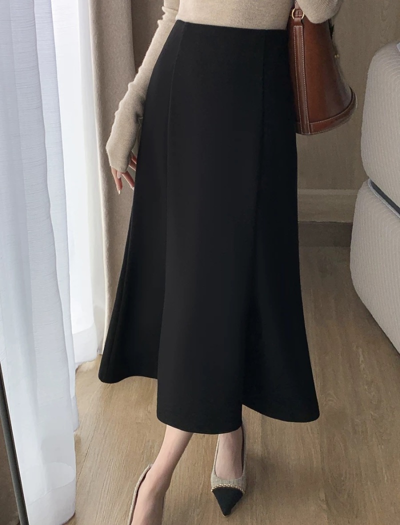 Woolen mermaid autumn and winter skirt for women
