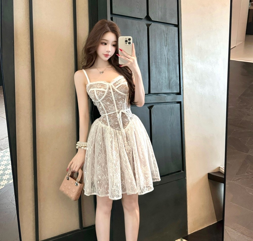 Sling slim corset thick and disorderly ballet dress