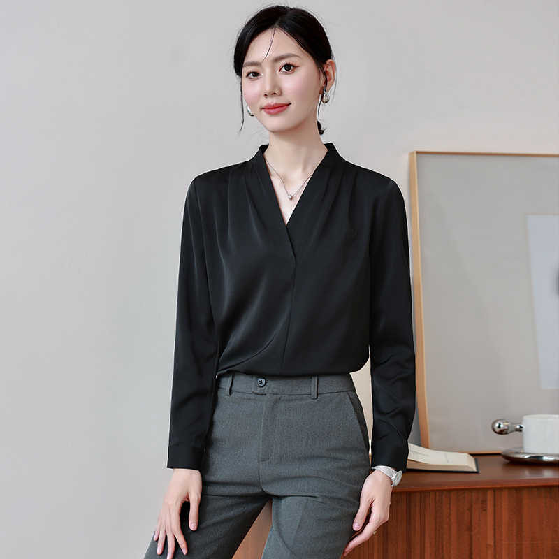 Commuting all-match temperament autumn slim shirt
