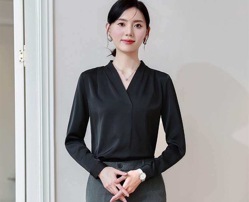 Commuting all-match temperament autumn slim shirt