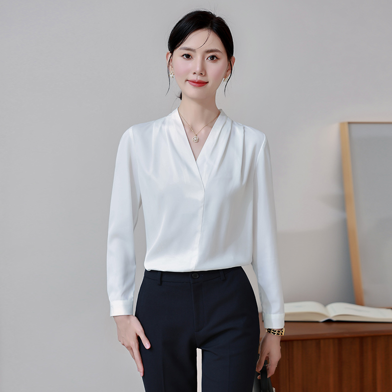 Commuting all-match temperament autumn slim shirt