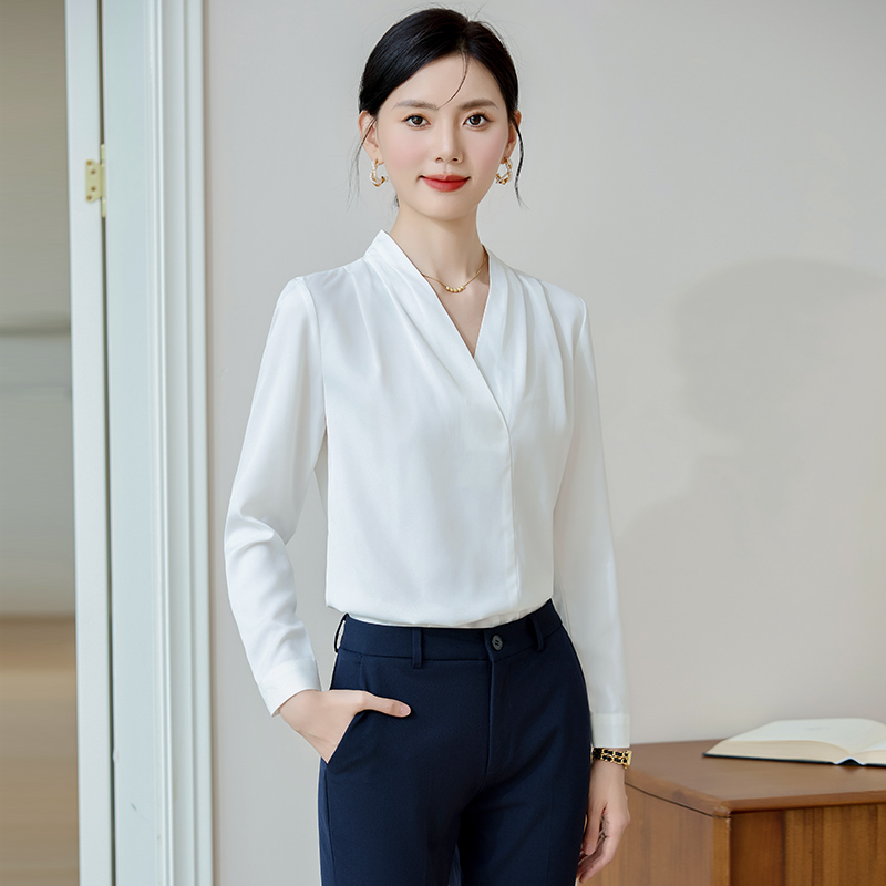 Commuting all-match temperament autumn slim shirt