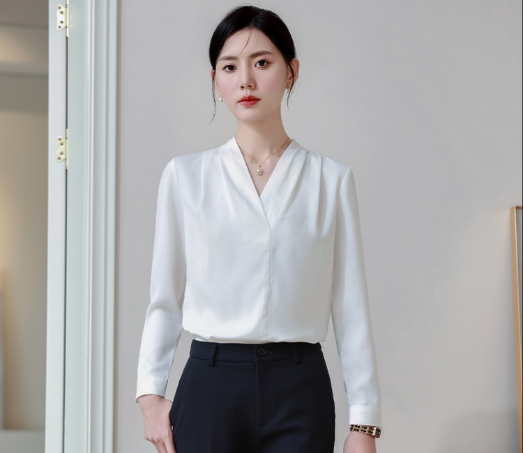 Commuting all-match temperament autumn slim shirt