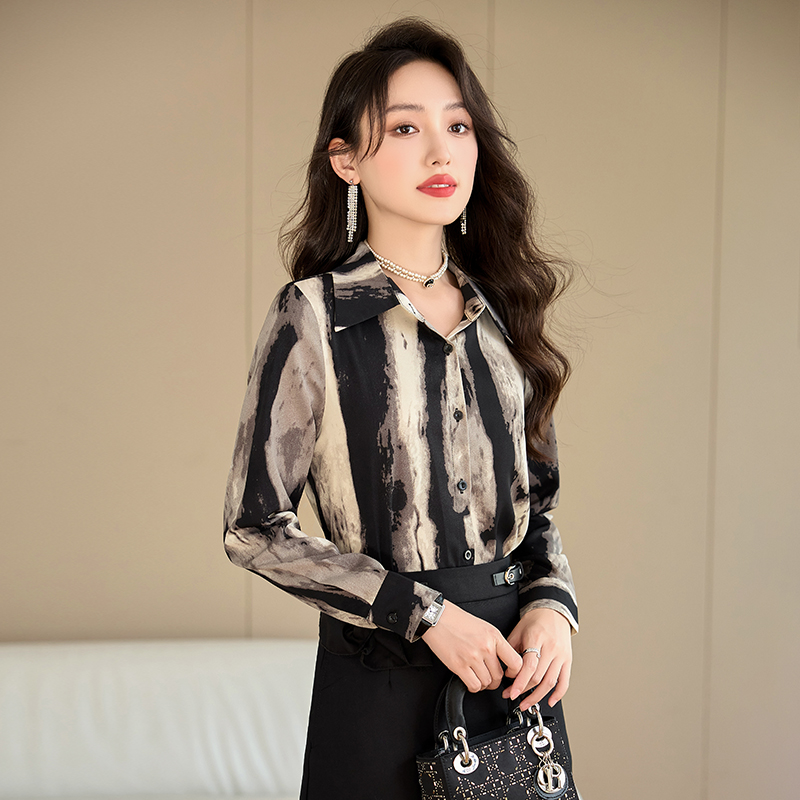 All-match profession autumn slim shirt for women