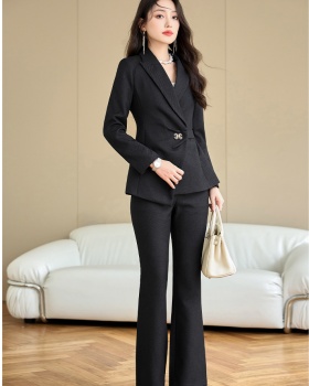 Overalls business suit fashion coat 2pcs set for women