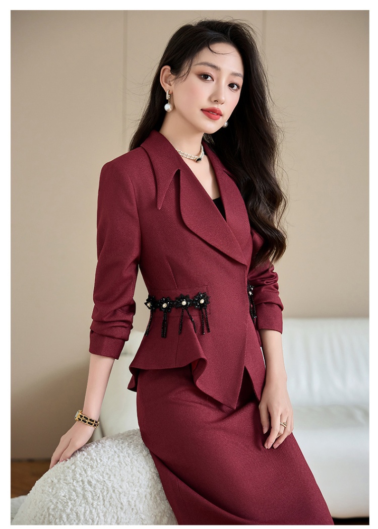 Autumn commuting business suit slim coat for women