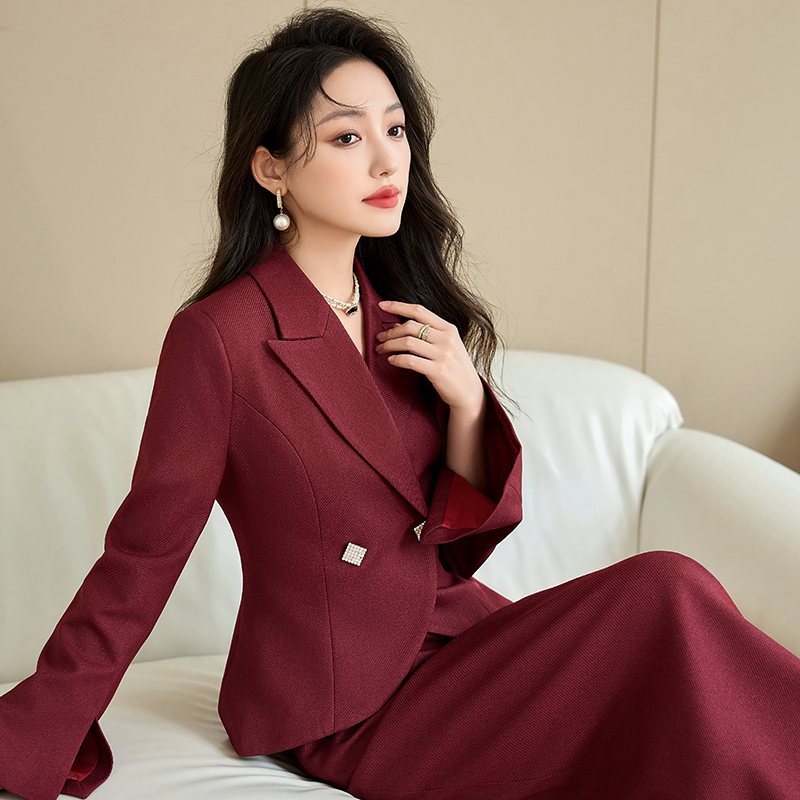 All-match autumn coat profession skirt 2pcs set