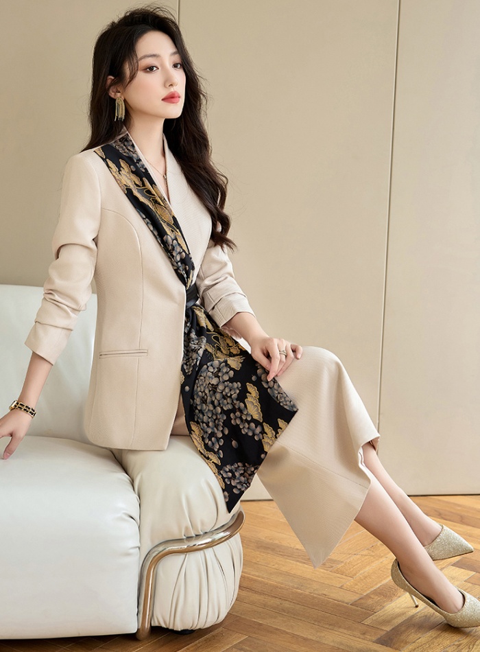 Autumn slim coat profession temperament skirt 2pcs set