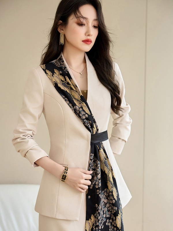 Autumn slim coat profession temperament skirt 2pcs set
