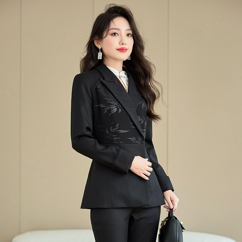 Slim business suit suit pants 2pcs set for women