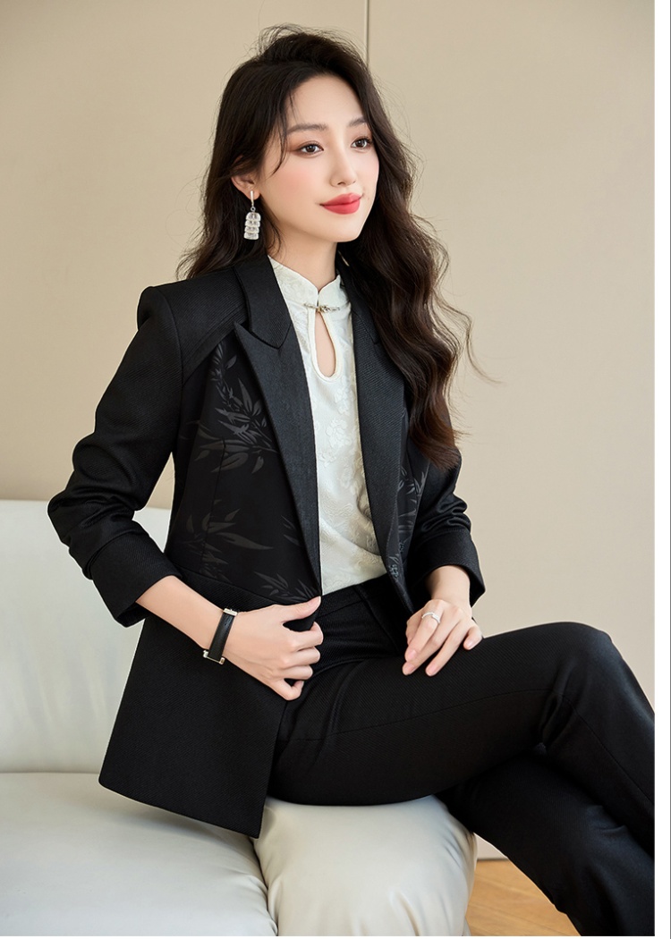 Slim business suit suit pants 2pcs set for women