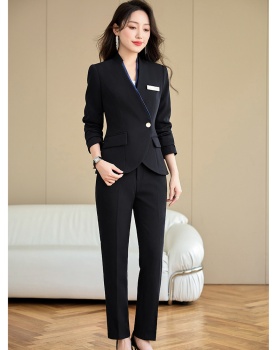Temperament slim business suit 2pcs set for women