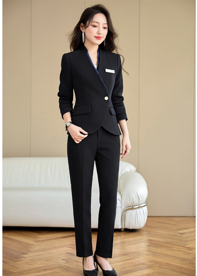 Temperament slim business suit 2pcs set for women
