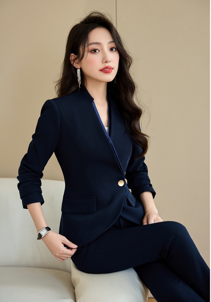 Temperament slim business suit 2pcs set for women