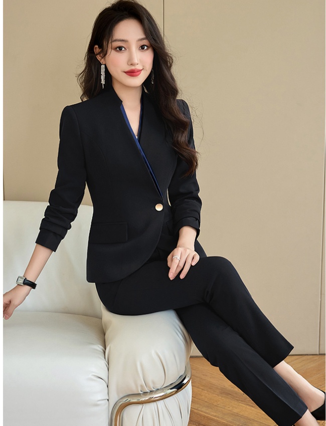 Temperament slim business suit 2pcs set for women