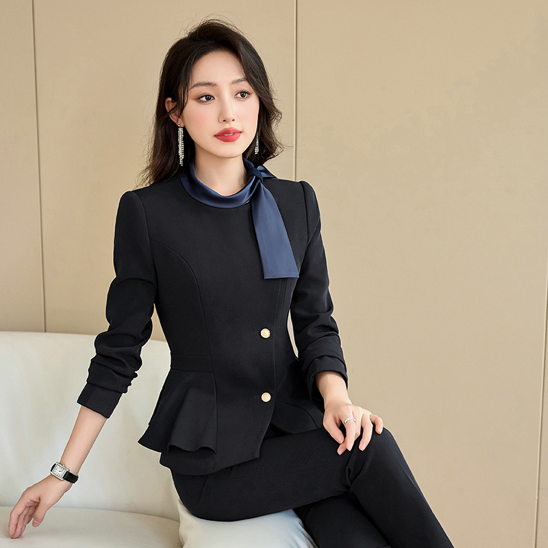 Autumn coat temperament business suit 2pcs set for women