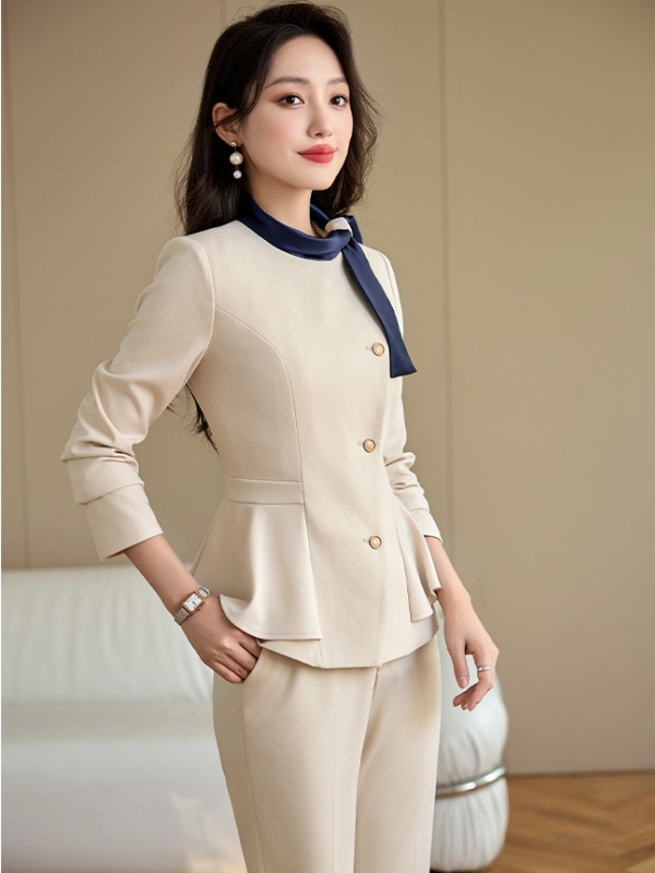Autumn coat temperament business suit 2pcs set for women