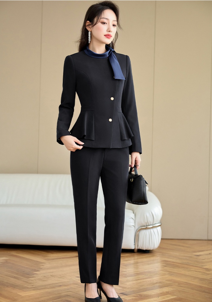 Autumn coat temperament business suit 2pcs set for women