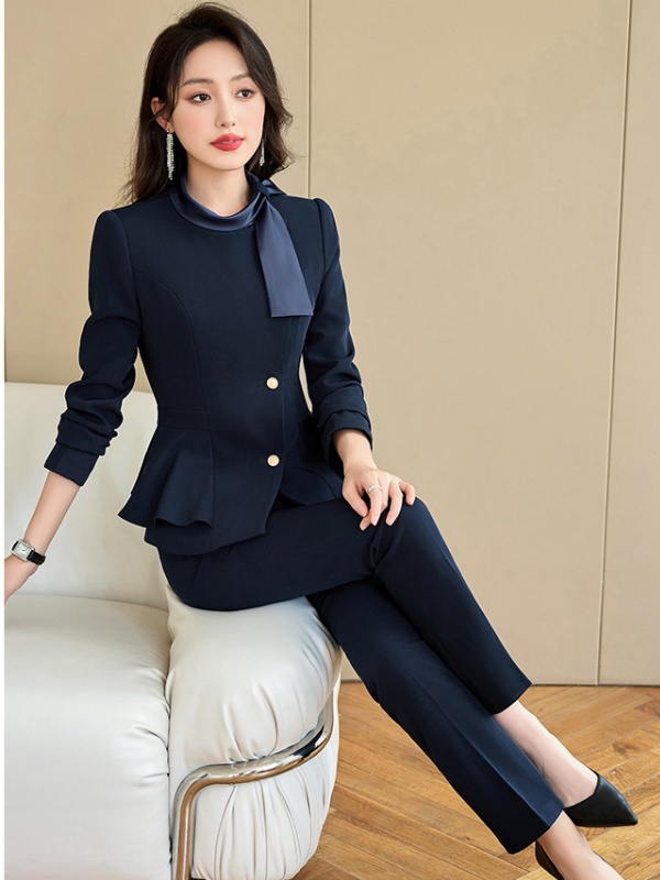 Autumn coat temperament business suit 2pcs set for women