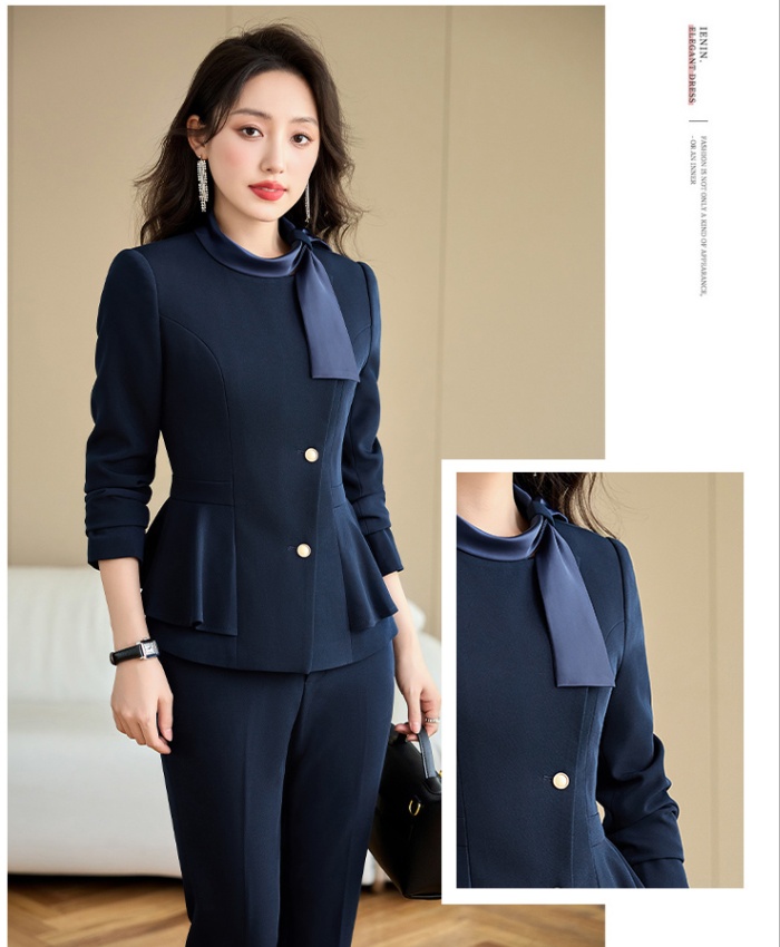 Autumn coat temperament business suit 2pcs set for women