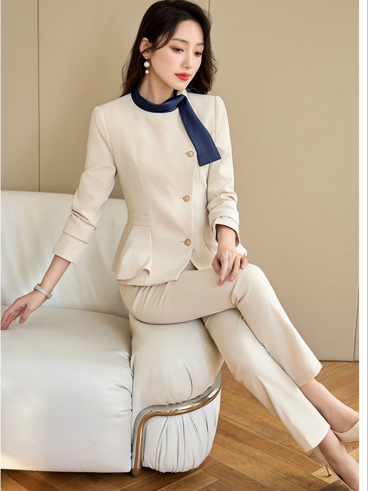 Autumn coat temperament business suit 2pcs set for women