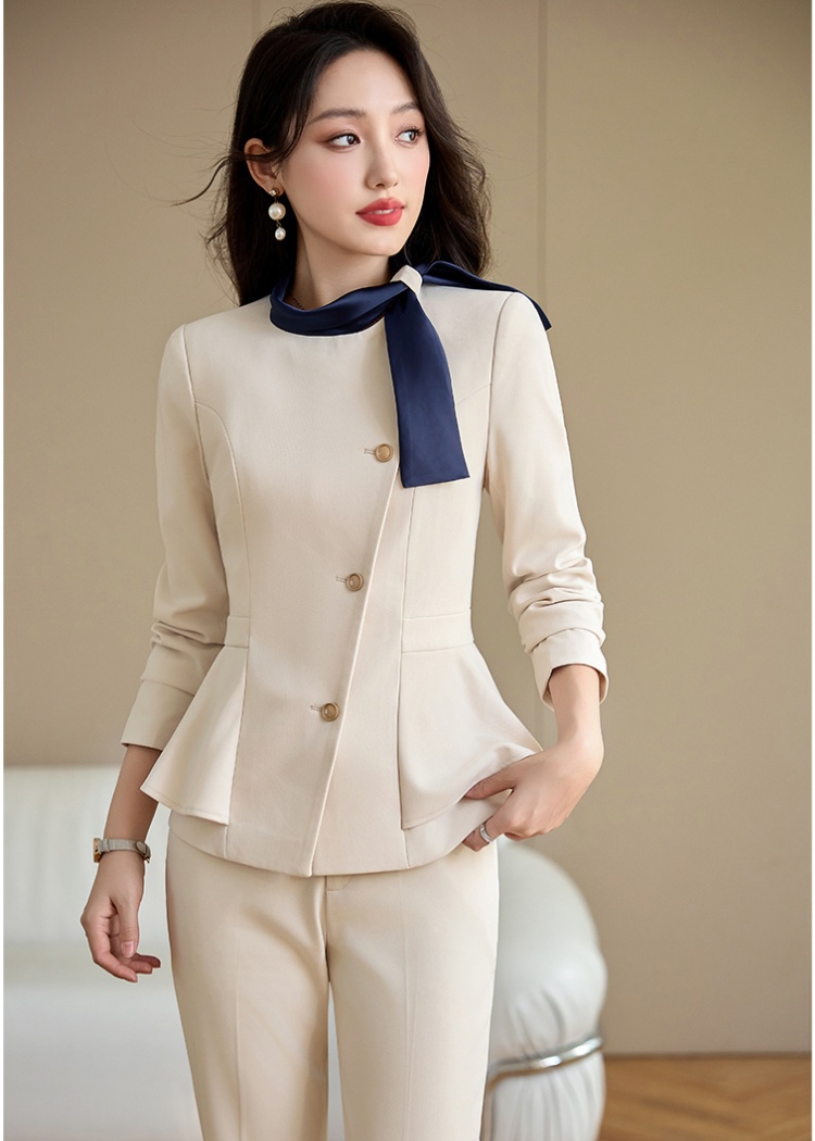 Autumn coat temperament business suit 2pcs set for women