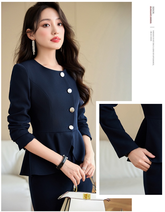 Slim coat business suit 2pcs set for women