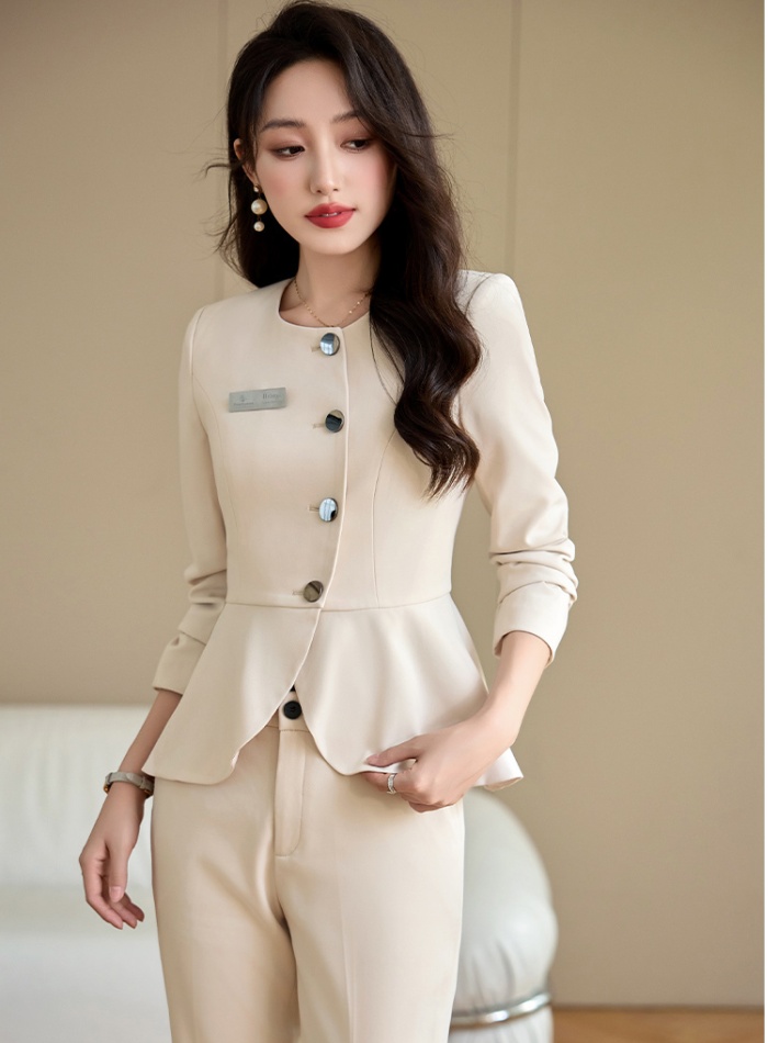 Slim coat business suit 2pcs set for women