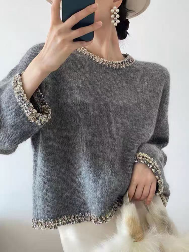 Lazy pullover Japanese style retro sweater for women