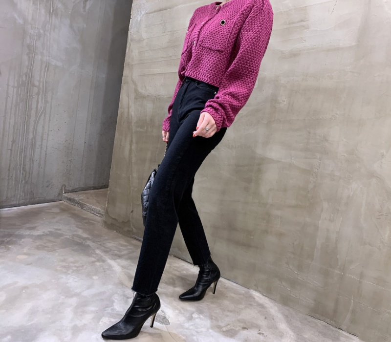 Korean style all-match small cardigan single-breasted coat