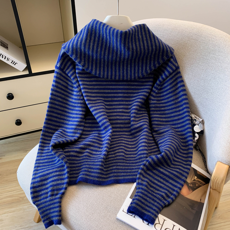 Niche sweater autumn and winter scarves a set for women