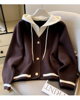 Knitted Korean style tops short cardigan for women