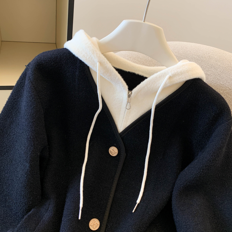 Knitted Korean style tops short cardigan for women
