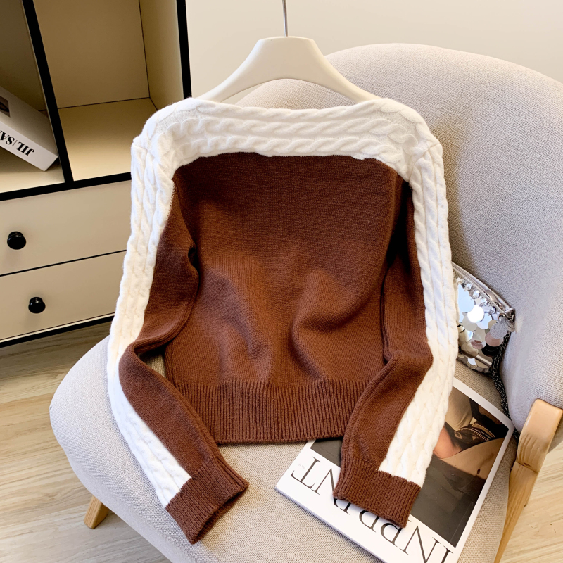 Autumn and winter tops all-match sweater for women