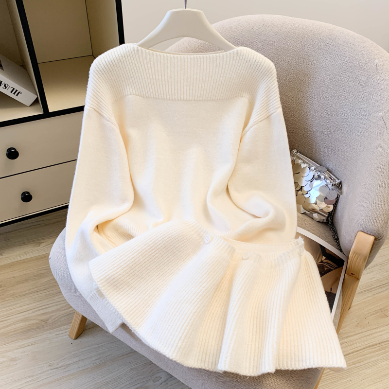 Removable sweater pullover tops a set for women