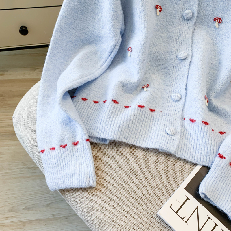 Niche all-match tender coat sweet loose retro sweater