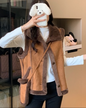 With coat autumn and winter tops for women