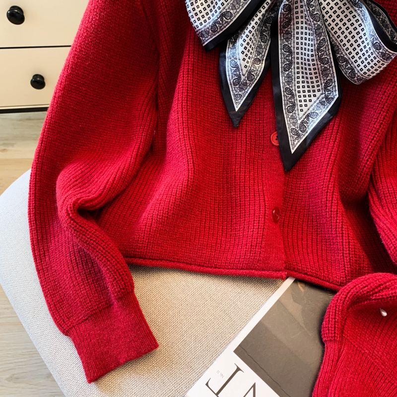 Knitted scarves niche sweater for women