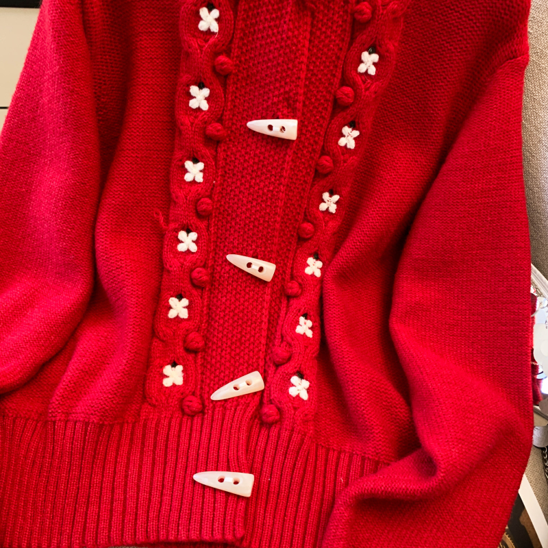 Loose sweet sweater lazy show young tops for women