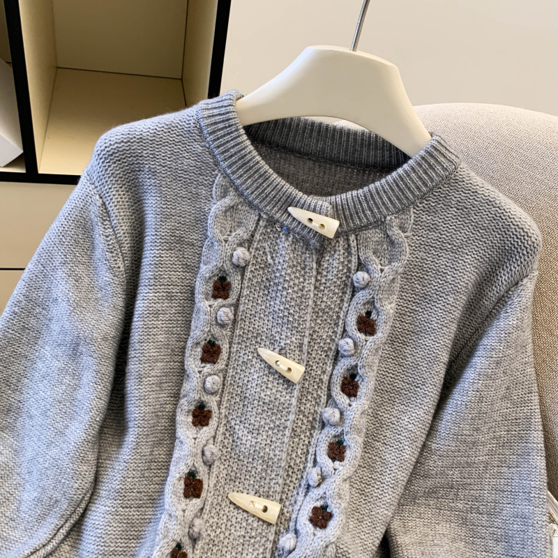 Loose sweet sweater lazy show young tops for women