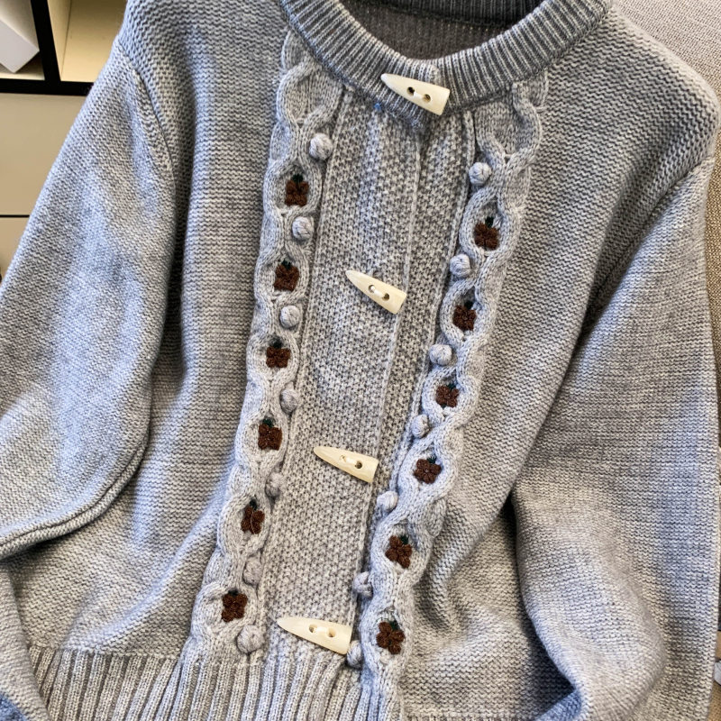 Loose sweet sweater lazy show young tops for women