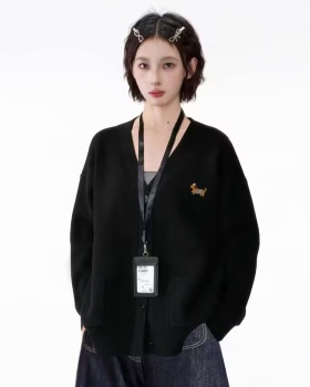 Cashmere sweater knitted cardigan for women